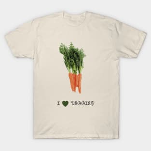 Carrots - I love veggies T-Shirt